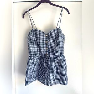Gingham women’s top size Large